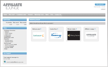 Affiliate Lounge