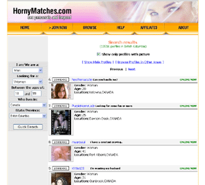 Horny Matches