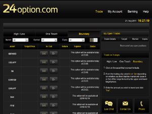 24 option risk free trade