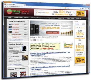 Binary options website design